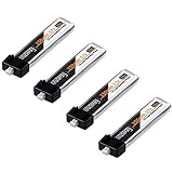 Crazepony 4pcs 250mAh 1S 3.7V 35C Blade Inductrix Lipo Battery
