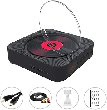 Zjhnzs Altavoz Bluetooth Reproductor De Cd Bluetooth Montado En La