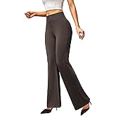 keriffe Womens Bootcut Dress Pants High Waist Stretchy Business Work Casual Trousers with Back Pockets Office Slacks