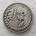 suiwoyou HB(05) HN US 1888 Morgan Dollar Skull Zombie Skeleton And Horse Hand Carved keychain pendant