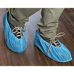51MoLtWSAkL. SS150 Disposable-Shoe-Boot-Covers-50-Pack-Blue-GSM-40g-Protectors-Booties-Non-Slip-Indoors-Resistant-Durable-Waterproof-One-Size-Fits-Most-Smart-Design-Hygienic-Non-toxic-Multipurpose
