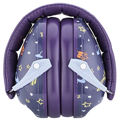 Snug Kids Earmuffs/Best Hearing Protectors - Adjustable Headband Ear Defenders for Children and Adults (Space)