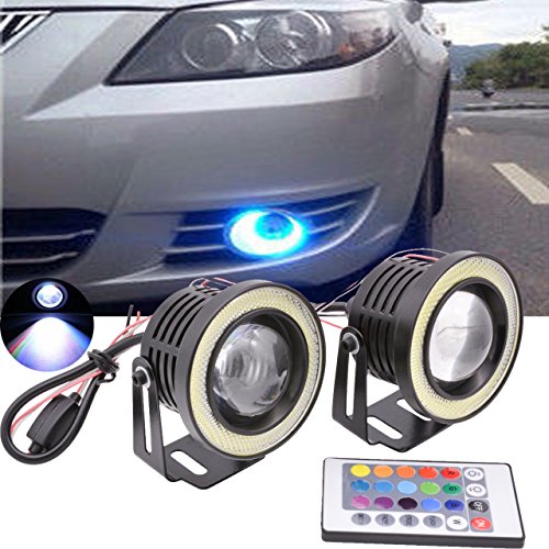 Tuincyn 3.5 inch projector unversal rgb led bulb white cob halo a…