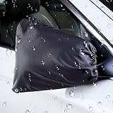 Zone Tech Auto Side Mirror Protective Cover - Premium Quality Classic Black Auto Exterior Mirror Covers from Snow, Ice and Frost