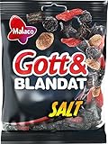 Malaco Gott & Blandat Salt – Liquorice Mix 150g