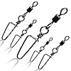 Sougayilang-Fishing-Rolling-Swivel-with-Coast-Lock-Snap-Stainless-Steel-Black-Nickel-Fish-Swivels Sougayilang-Fishing-Rolling-Swivel-with-Coast-Lock-Snap-Stainless-Steel-Black-Nickel-Fish-Swivels