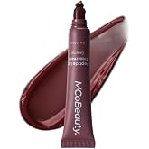 MCoBeauty Peptide Lip Treatment - Caramel Plumping Lip Gloss Balm | Warm Brown Tinted Glaze, Hydrating Cream Oil Formula, Shea Butter &amp; Peptides for Soft Lips, Non Sticky, Vegan &amp; Cruelty Free