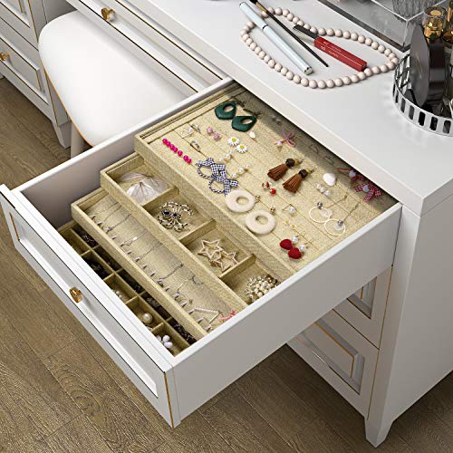1 Valdler+Sackcloth+Stackable+Showcase+Organizer