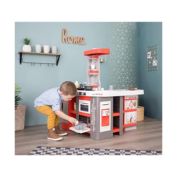 Smoby - Tefal Studio Bubble XXL Küche – Küche in extravaganter Winkelform, mit Sound, für Kinder ab 3 Jahren, mit viel… – Bild 5