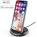 iPhone/iPad/iPod Desktop Charging Dock, iKNOWTECH [Apple MFi Certified] Lightning 8Pin Charger Cradle & Data Sync Cable Stand Charge Holder for iPhone X 8 7 6S 6 Plus SE 5S 5C 5 / iPad Mini /iPod