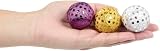 Petface Glitter Balls Cat Toy Pack of 3 Lightweight Sparkle Balls view 3
