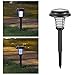 Mosquito Zapper Insect Killer, Feewer Solar Powered Electronic UV Bug Zapper -2 Modes Insect Mosquito Worm Killer - Stake in Ground Pathway Garden LED Lamp- Stinger for Mosquitoes/ Moths/Flies - Black