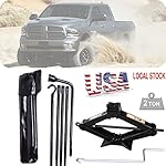 Tool Kit Fits 2002-2015 Dodge Ram 1500 Spare Tire Lug Wrench Tools and 2 Tonne Scissor Jack with Speed Handle