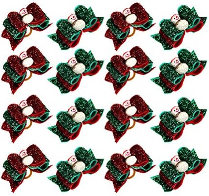 犬猫のクリスマスプレゼント 送料無料 新品 ピースペットクリスマス雪だるまボウノットヘアネクタイラバーヘアバンド愛らしいヘアアクセサリー用装飾 ランダムカラー