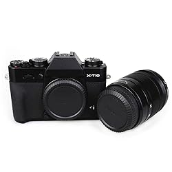 JJC 2-Pack Body Cap & Rear Lens Cover Kit for Fuji