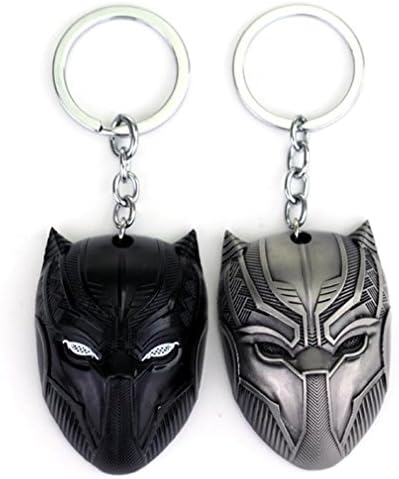 Black Panther Key Chain Game Movie Flim Metal Mask Souvenir Gifts for kids
