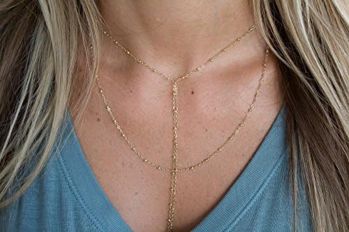 Jewelry MovementDouble Thin Beaded Chain Layered Necklace