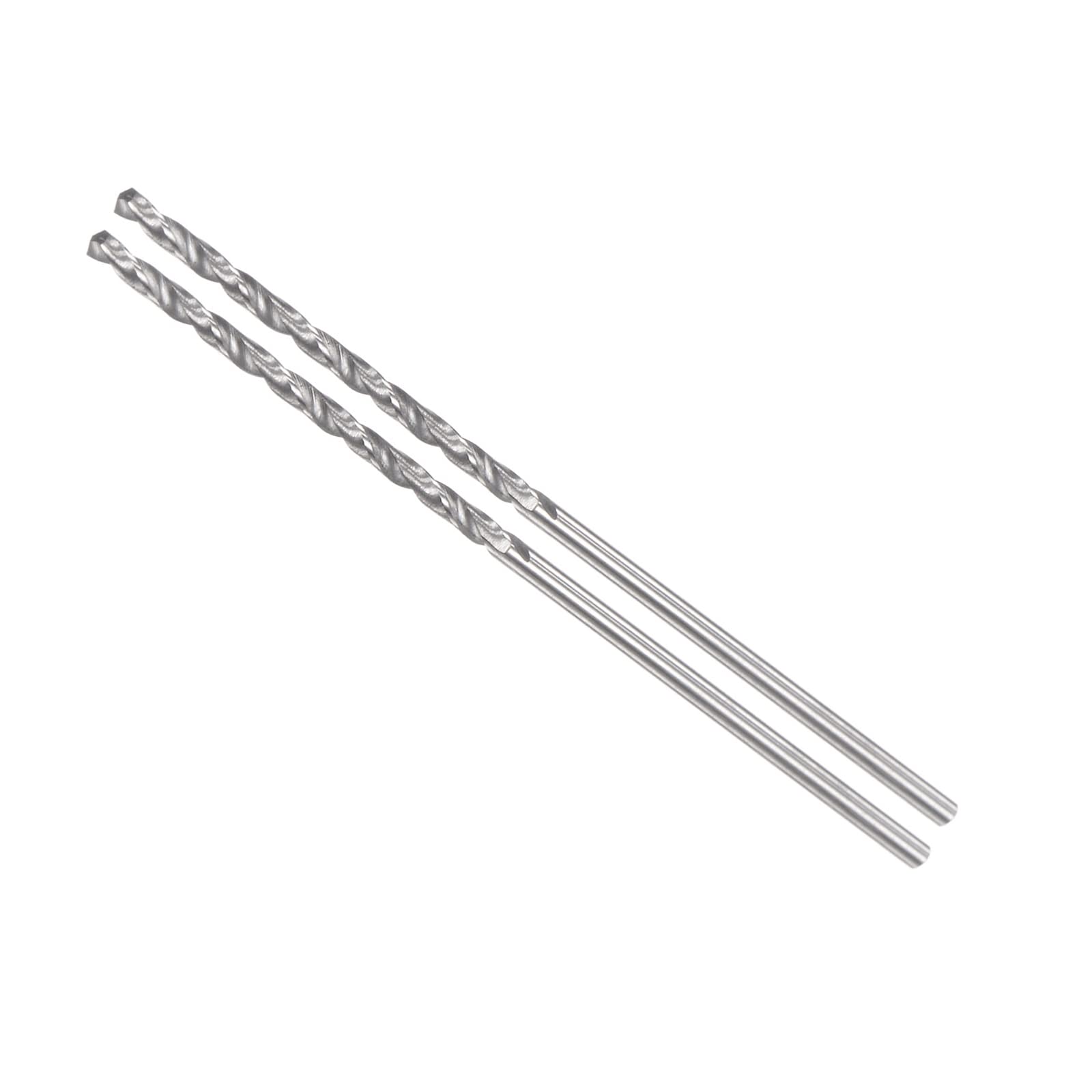 CoCud Solid Carbide Drill Bits, 1.2mm Diameter, YG6 (C2/K20) Tungsten Carbide Straight Shank Twist Drill Bits - (Applications: for Stainless Steel Alloy), 2-Pieces