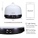 OKACHI GLIYA Essential Oil Diffuser 200ml Aromatherapy Cool Mist Aroma Humidifier (Up to 6H Use, Mist Control, Waterless Auto Shut-Off, 3 Timer Settings, 7 Color LED Lights, Dark Wood Grain, BPA-free)