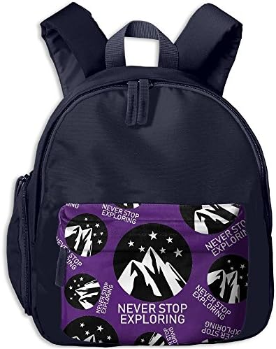 Never Stop Exploring Student Fashion Carrying Bookbags Graphic Anti-lost Schoolbags