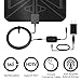 HDTV Antenna, Balight Digital TV Antenna Amplifier Signal Booster - Drawing Board Indoor Television Receiver with 50 Miles Long Range and 10 Feet Coax Cable - USB Power Supply