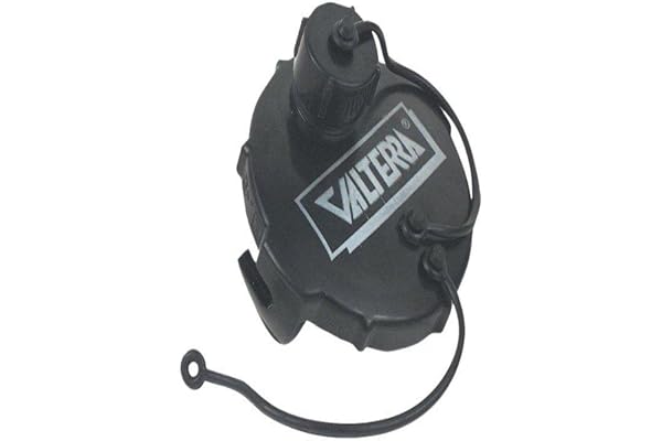 Valterra Products, Inc. T1020-1 3" Black Termination Cap with Bayonet Hook and Hose Thread Connection