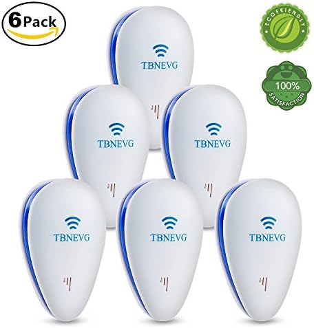 TBNEVG Ultrasonic Electromagnetic Pest Repellent, Electronic Control Bug Repeller Plug in Home Indoor and Outdoor Get Rid of Mosquito,rats,squirrel,Flea,Roaches,Rodent,Insect,Mice,Spider
