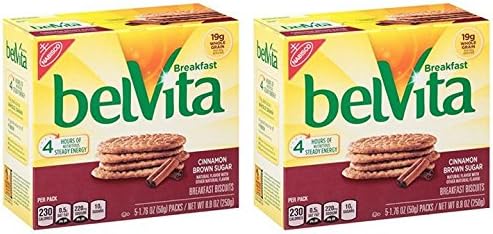 Nabisco belVita Breakfast Biscuits Cinnamon Brown Sugar - 5 Count (Pack of 2)