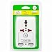 Yubi Power TMA32SU Travel Adapter with 2 Universal Outlets and 2 USB 2.0 Ports - Built in Surge Protector and Light Indicator - Plug Type E/F for France, Germany, Spain, Sweden, Switzerland and more!