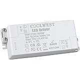 COOLWEST Transformer Driver Power Supply 60W 12V for LED Strip Lights and G4, MR11, MR16 Light Bulbs