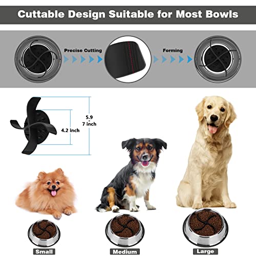 2 In 1 Slow Feeder Dog Bowls Insert & Licking Mat, Upgraded Super Firm