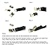 JELINDA Mens Shirt Stays Adjustable Clamps Upgrade Shirts Holder Elastic Police Military Garter Shirt Tuckers (Black-B)