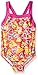 Speedo Big Girls' Solid Infinity Splice One Piece Swimsuit - Orange Hearts (8)