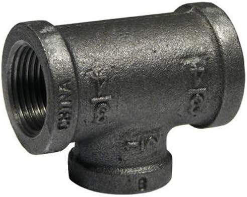 pannext fittings corp b-rt20705 3/4" x 1/2", Black Reducing Tee