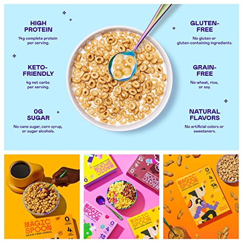Magic Spoon Cereal, Peanut Butter 4Pack Of Cereal Keto & Low Carb