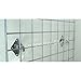 Gridwall Mount Brackets For Grid or Slatgrid Panels Box of 18 Pcs White Color