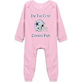 Snagminio I'm The Cutest Cowboys Fan Bodysuit Unisex Baby One-Piece