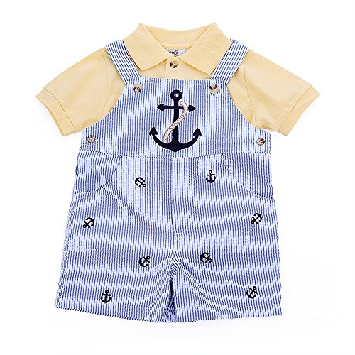 Bebone Baby Boys Overalls Stripe Cotton Romper - Image 2