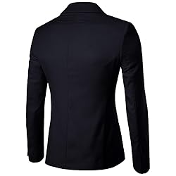 Cloudstyle Men's Suit Jacket One Button Slim Fit