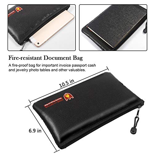 2 Fireproof+Document+NON+ITCHY+Silicone+Resistant
