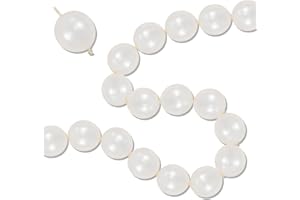 GOVPY Pearl White Linking Balloons, 100PCS 6 Inch Pearl Color Quick Link Balloons for Making Balloon Wall Heart Arch, Tails Balloon for Wedding Birthday Baby Shower Engagement Graduation Party Decorations