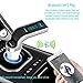 Bluetooth FM Transmitter for car, TIANSHILI Handsfree Bluetooth Receiver Car Kit with Mic/TF Card/USB Drive/AUX Play for iPhone,iPad and Other Android Phones-Silver