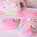 Anddyam Kids Family Cute Cat Household Anti-Slip Indoor Home Slippers for Girls and Boys (Little Kid (3-4 Years), Unicorn Pink)