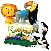 Kids Sewing Kit and Animal Crafts - Fun DIY Kid Craft and Sew Kits for Girls and Boys 120 Piece Set