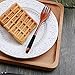 Cospring Handmade Wood Forks/Spoons for Salad, Coffee, Tea, Handle with Jute string wrapped (7 inch Forks, Set of 6, Phoebe)