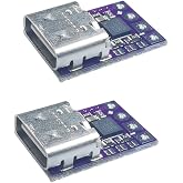 Delinx 2PCs USB-C Type-C PD Trigger Module Supports PD 2.0 3.0 Output DC 5, 9, 12, 15, 20 Volts 100W (PD to 5/9/12/15/20V)