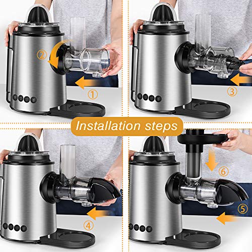 Sagnart Masticating Juicer Slow Juicer Extractor Cold Press Juicer