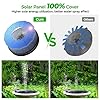 OKMEE-GD087B-Solar-Water-Fountain-4-in-1-Nozzle-22W-Pump-with-4-Styles-for-Bird-Bath-Pond-Pool-Fish-Tank-Aquarium-and-Garden-Black-standard OMORC Solar Fountain Upgraded 4-in-1 Nozzle, 2.2W Solar Powered Fountain Pump with 4 Water Styles, Solar Bird Bath…