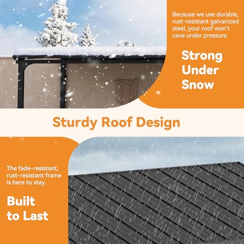 Covered Outdoor 10x20 Wall-Mounted Gazebo Review: Sloped Steel Roof with Gutter Drainage image 21