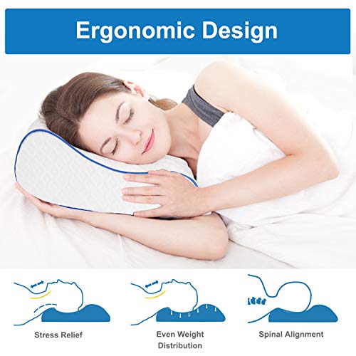 image for RENPHO Memory Foam Bed Pillow for Sleeping,Orthopedic Contour Supporte